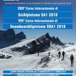 22° Corso di sci alpinismo SA1 2018 - 8° Corso di snowboard alpinismo SBA1 2018